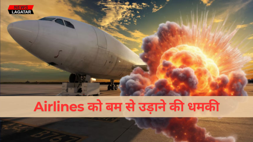 Airlines को बम से उड़ाने की धमकी