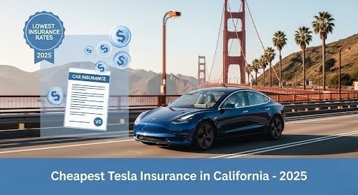 cheapest car insurance in California for Tesla 2025