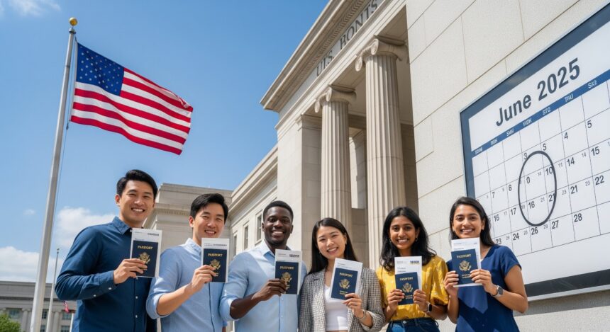 F‑1 J‑1 visa applicants USA June 2025