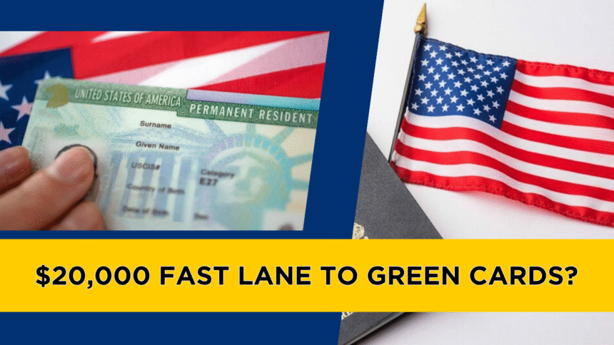 $20,000 Fast Lane to Green Cards? New US Bill Proposes Premium Route for Decade-Long Waiters The Dignity Act of 2025