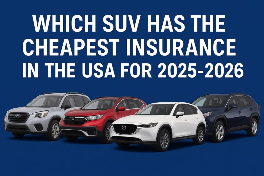which SUV has the cheapest insurance in the USA
