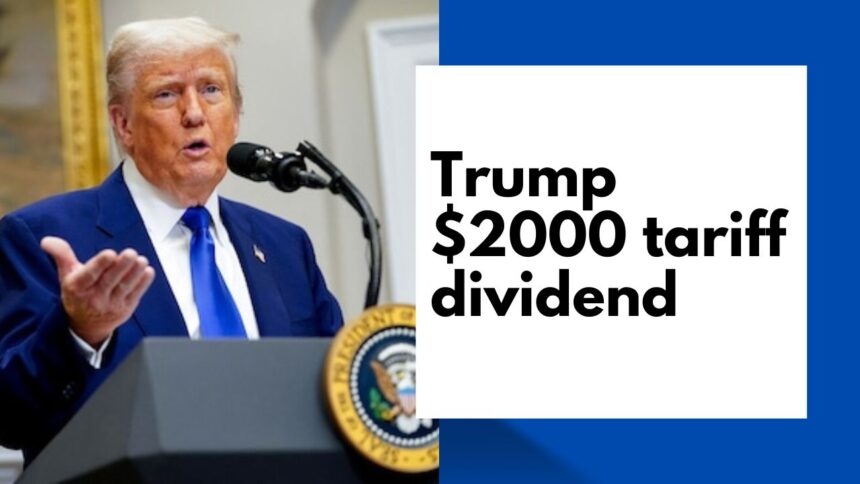 Trump Tariff Dividend